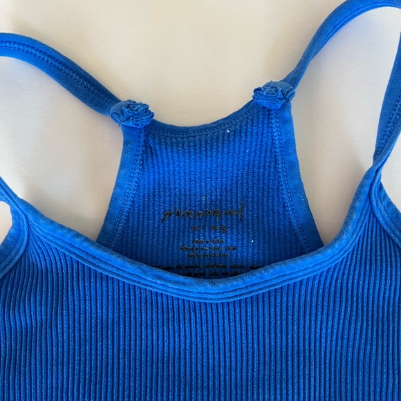 FP Movement Cobalt Ribbed Racerback Crop Tank - Picture 2 of 3